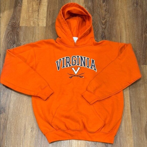 Youth Virginia Cavalier's Orange Pullover Hoodie (Size: Large) - Picture 1 of 6